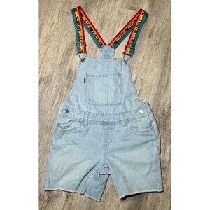 Levi's kids shortalls size10 colorful‎ suspenders
